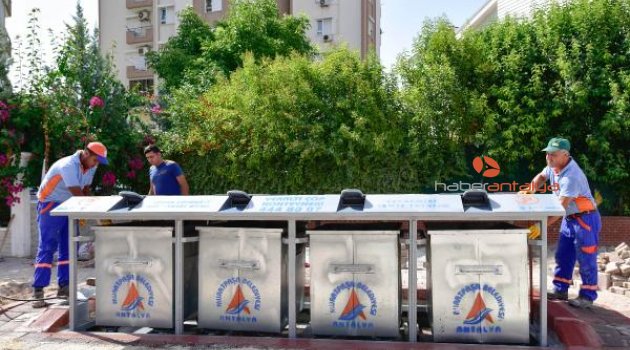 Çöp konteynerleri yeraltına