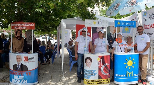 Cumhurbaşkanı adayları için dakikada 550-600 imza