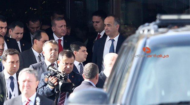 CUMHURBAŞKANI ERDOĞAN  ANTALYA'DA