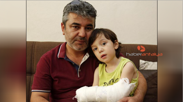 Dağ kızağı, kolunun üstünden geçti