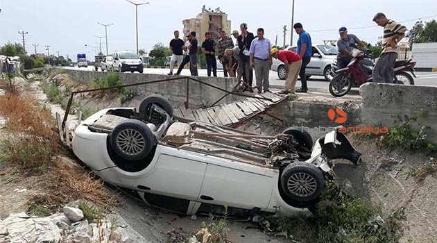 Demre’de trafik kazası: 1 yaralı