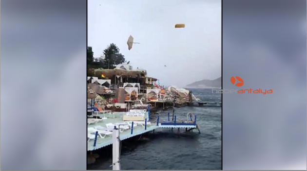 Denizde çıkan hortum, sahile kadar ulaştı - Hava durumu