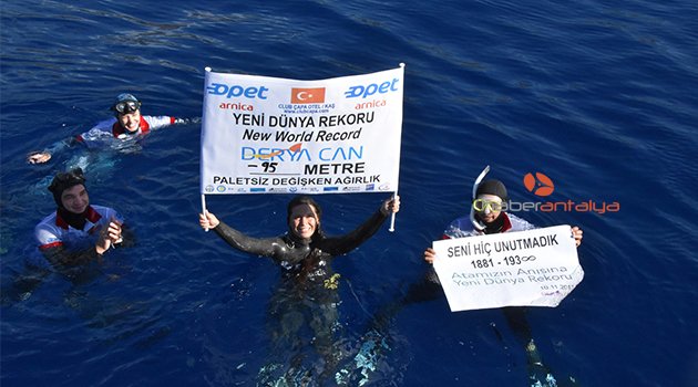 Derya Can'dan 'Atatürk' anısına dünya rekoru
