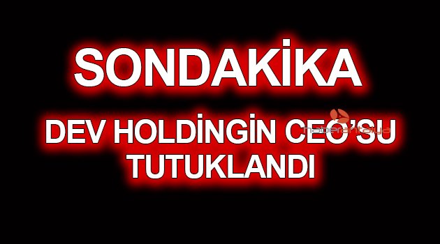 DEV HOLDİNGİN CEO'SU TUTUKLANDI