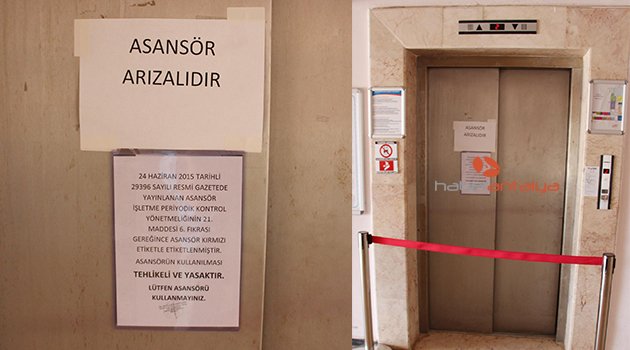 DEVLET HASTANESİ’NDE ASANSÖR AYIBI