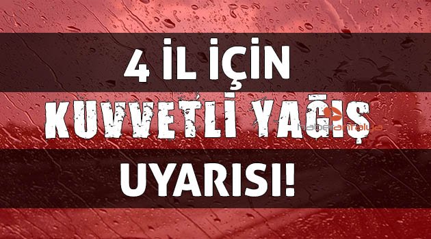 Dikkat ⚠️ Meteoroloji’den 4 il için kuvvetli yağış uyarısı! | Antalya hava durumu, İstanbul, Ankara, Adana, İzmir, Bursa hava durumu
