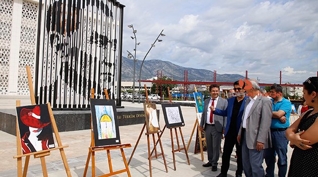 DÖŞEMEALTI KENT MEYDANINDA RESİM SERGİSİ