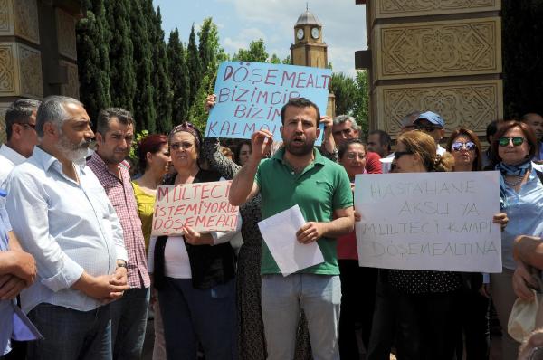 DÖŞEMEALTI'NDA 'GERİ GÖNDERME MERKEZİ' EYLEMİ