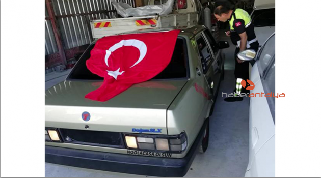 Drift yapıp, kaçan sürücüye 7 bin 696 TL lira ceza