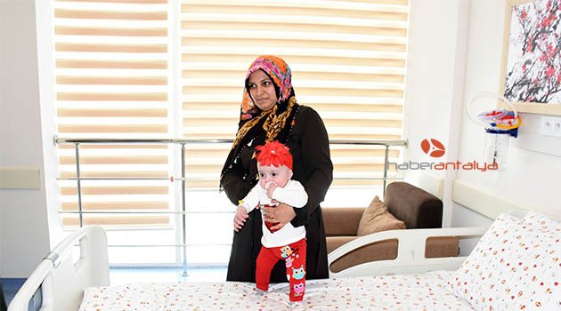 Dünyada sadece 10 kişide bulunan hastalığa kapılan minik bebek şifayı Alanya’da buldu