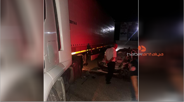 Elmalı'da kaza: 1 ölü