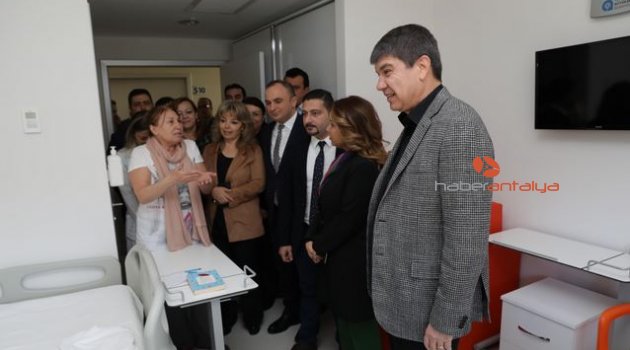 Enç, Palyatif Yatılı Bakım Merkezini ziyaret etti