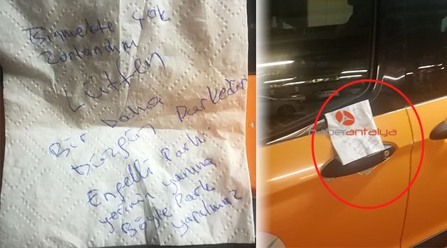 Engelli sürücüden yanlış park sitemi!