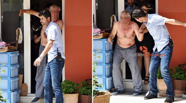 Evi tahliye etmemek için üzerine benzin dökerek direndi