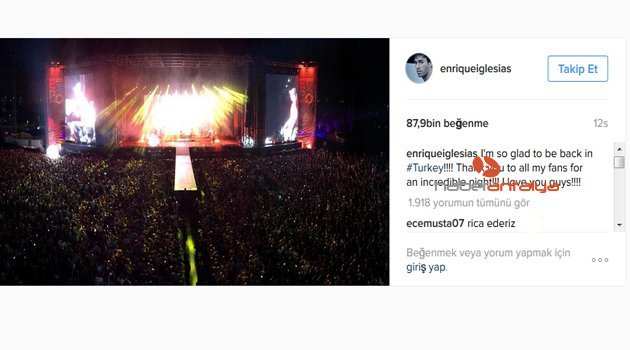 EXPO 2016'DA, ENRİQUE IGLESİAS FIRTINASI