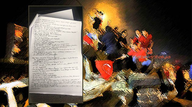 FETÖ sanığından çıkan gizemli not