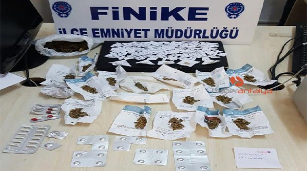 Finike'de uyuşturucu operasyonu