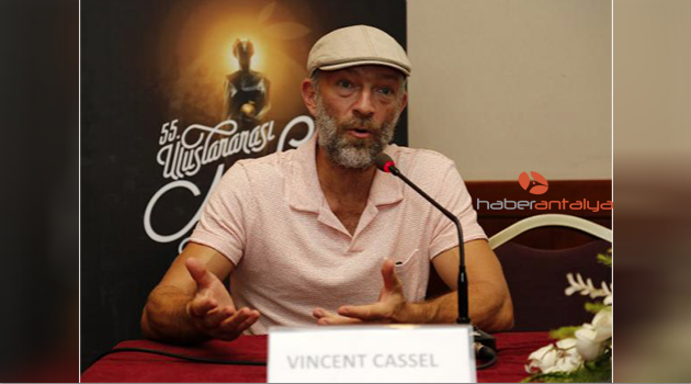 Fransız aktör Vincent Cassel, Antalya'da