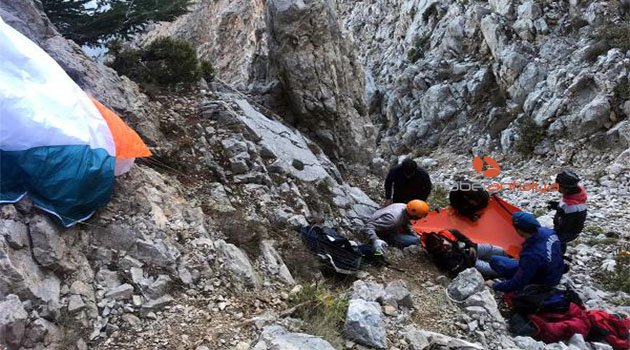 Fransız paraşütçü kurtarıldı
