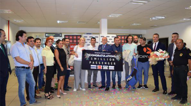 Gazipaşa-Alanya Havalimanı 1 milyonuncu yolcusunu karşıladı