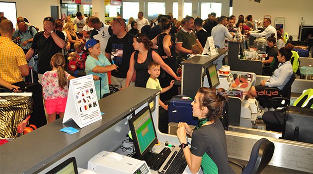 GAZİPAŞA HAVALİMANINDA YURT DIŞI KAYBI YÜZDE 30