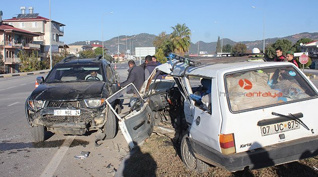 Gazipaşa'da kaza: 1 yaralı
