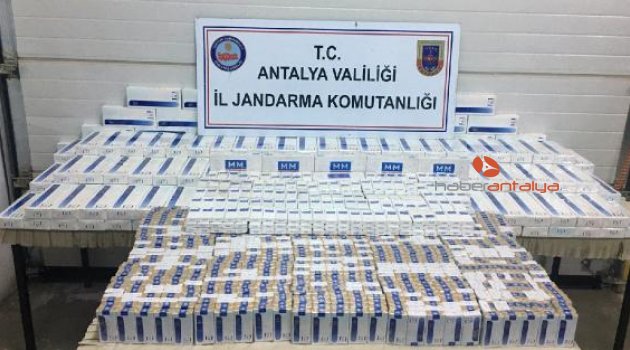 Gazipaşa'da gümrük kaçağı sigara ele geçirildi