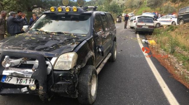 Antalya'da kaza: 1 yaralı