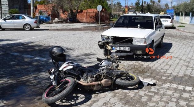 Gazipaşa'da kaza: 1 yaralı