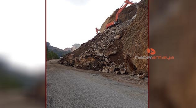 Gündoğmuş'ta heyelan