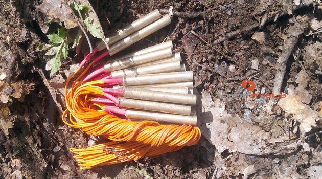 Güroymak'ta 130 kilo el yapımı patlayıcı ele geçirildi