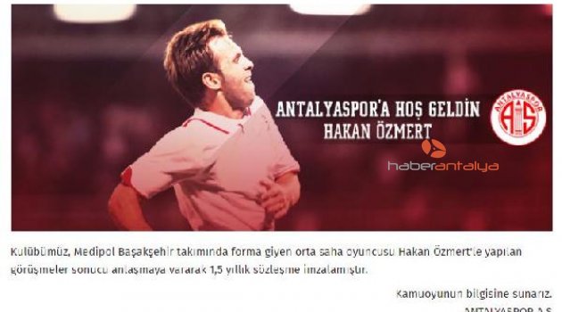 Hakan Özmert Antalyaspor'da