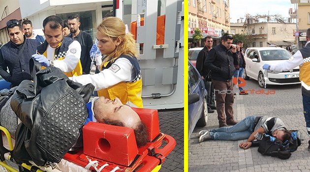 Hareket halindeki kamyonetin açılan kapağı yayaya çarptı: 1 yaralı