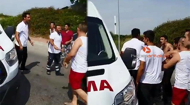 Hasta almaya giden 112 ekibine saldırı: 3 gözaltı