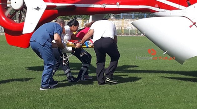Hava ambulansı, minik Tevfik için havalandı