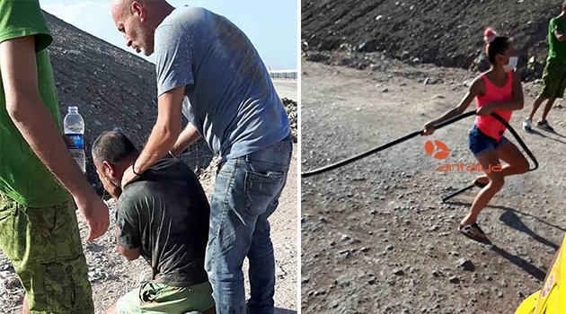 Hayvanseverlerin hortumlu kavgası