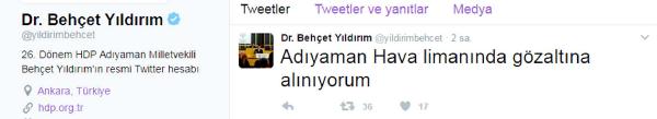 Hdp'li Yıldırım Gözaltına Alındı