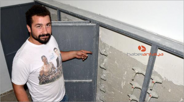 Hırsızlar su sayaçlarını çaldı