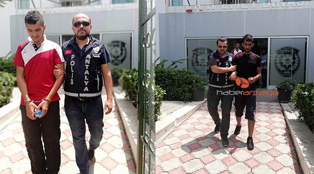 Hırsızlık için Antalya'ya geldiler