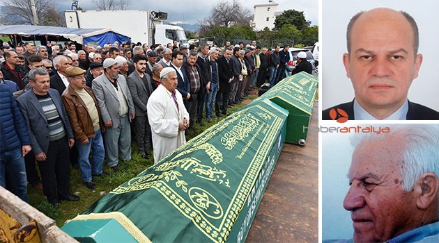 İki saat arayla ölen baba-oğul, yan yana defnedildi