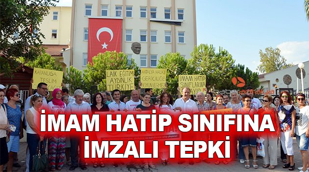 İMAM HATİP SINIFINA İMZALI TEPKİ