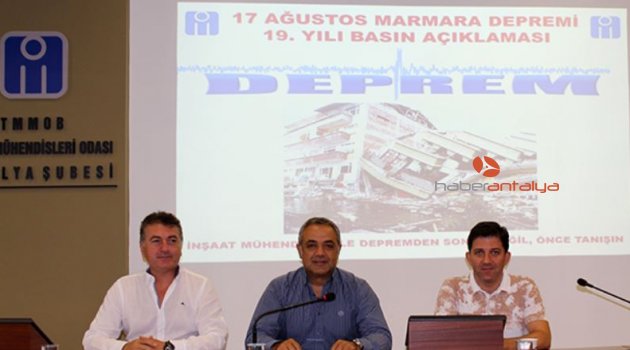 İMO ŞUBE BAŞKANI: DEPREME HAZIR DEĞİLİZ