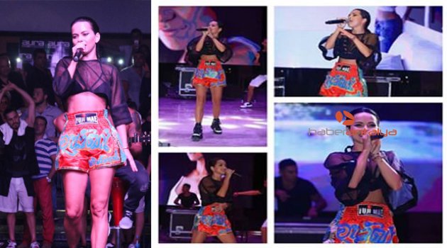 INNA BOKSÖR ŞORTUYLA KONSER VERDİ