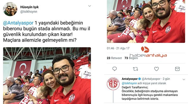 İnsanları stadyumdan uzaklaştırmayalım (Maça biberon alınmadı iddiası)