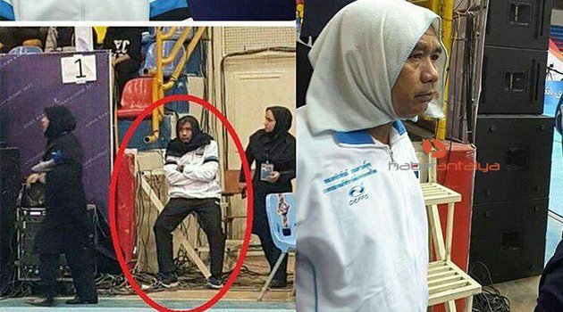 İran'da erkek antrenör salona girebilmek için kadın kılığına girdi