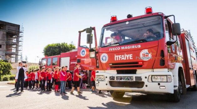 İtfaiyenin minik ziyaretçileri