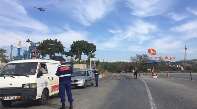 Jandarmadan hava destekli trafik denetimi