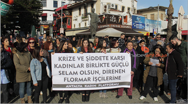 Kadınlar, şiddeti protesto etti