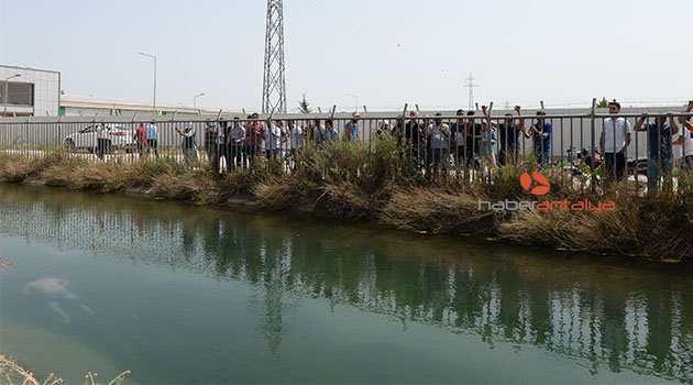 Kanalda erkek cesedi bulundu; meraklılar bölgeye koştu