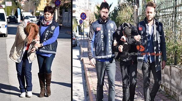 Kapı kilitlerini kırıp, hırsızlık yapan sevgililer yakalandı
